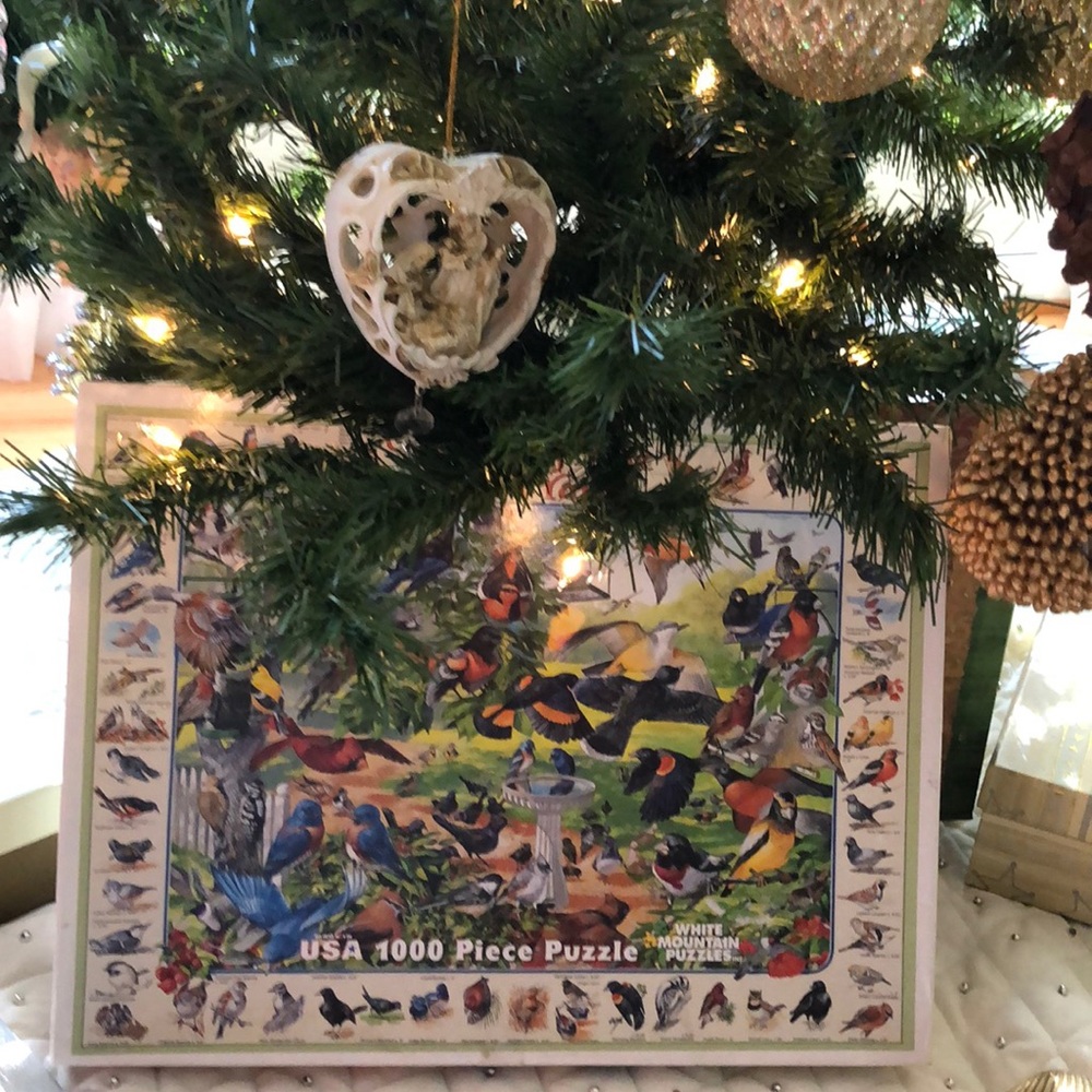 A 1000 piece Birds Of The Backyard puzzle